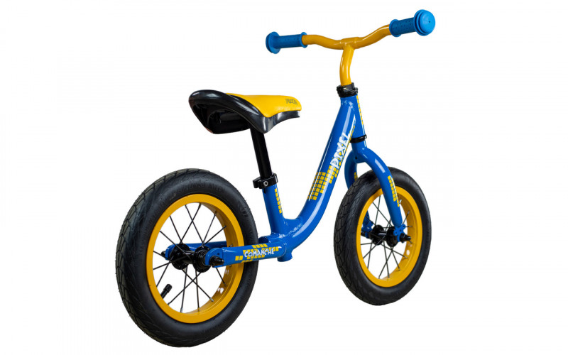 Беговел Comanche Pixel 12", синій-жовтий
