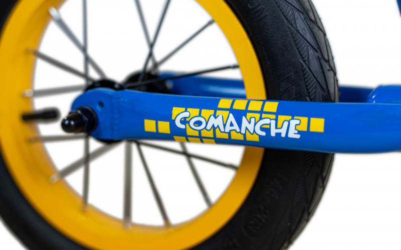 Беговел Comanche Pixel 12", синій-жовтий