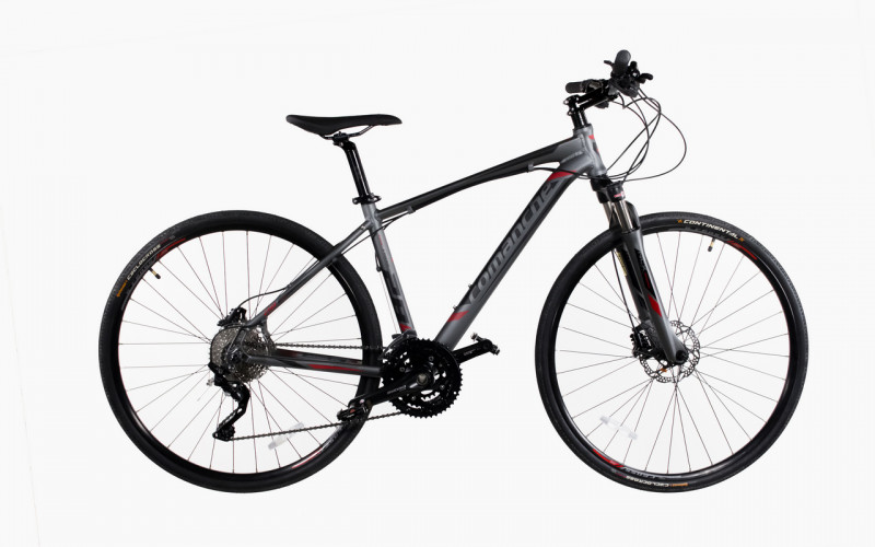 Велосипед Comanche Maxima Cross 22", чорний-сірий