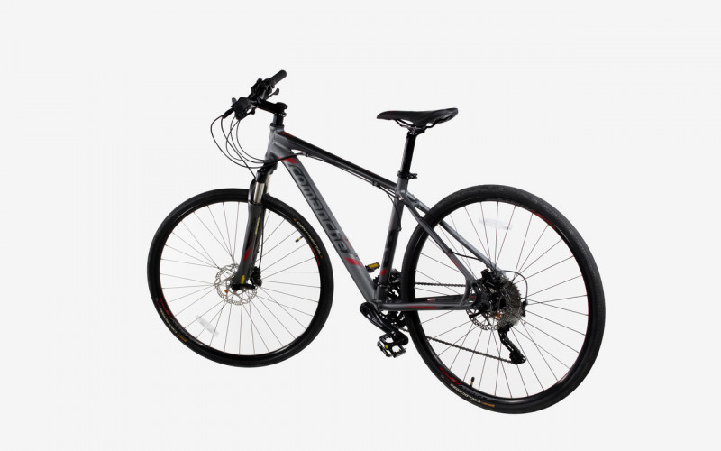 Велосипед Comanche Maxima Cross 22", чорний-сірий