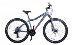 Велосипед Comanche Orinoco 27 L Disc 14.5", сірий-рожевий