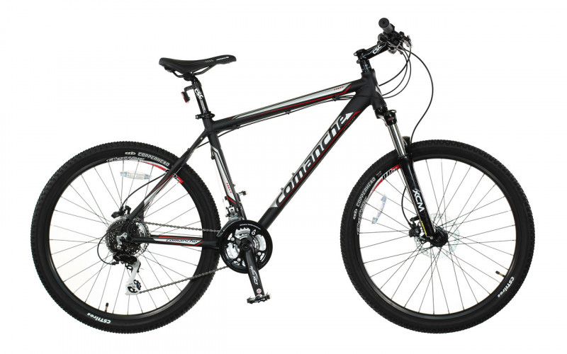Велосипед Comanche Hurricane Comp 22", чорний-сріблястий