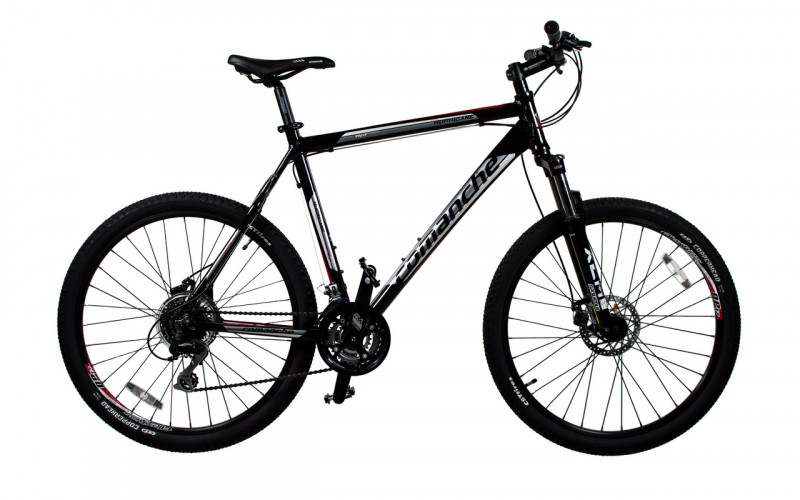 Велосипед Comanche Hurricane Disc 22", чорний-сріблястий