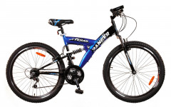 Велосипед Ranger Texas DS 18", чорний-синій
