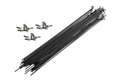Набір спиць CSC SN 14G 259MM з ніпелем 100PC, чорний