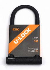Замок під ключ CSC U-Lock XL 12/29, чорний