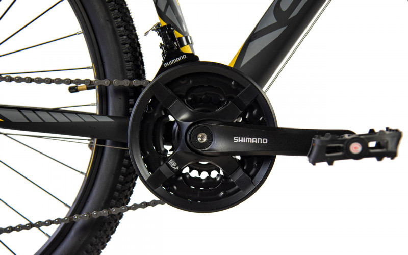 Велосипед Comanche Prairie 27 Disc 1.2 19", сірий-жовтий