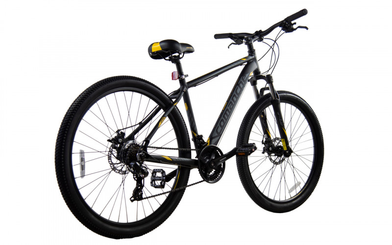 Велосипед Comanche Prairie 27 Disc 1.2 21", сірий-жовтий