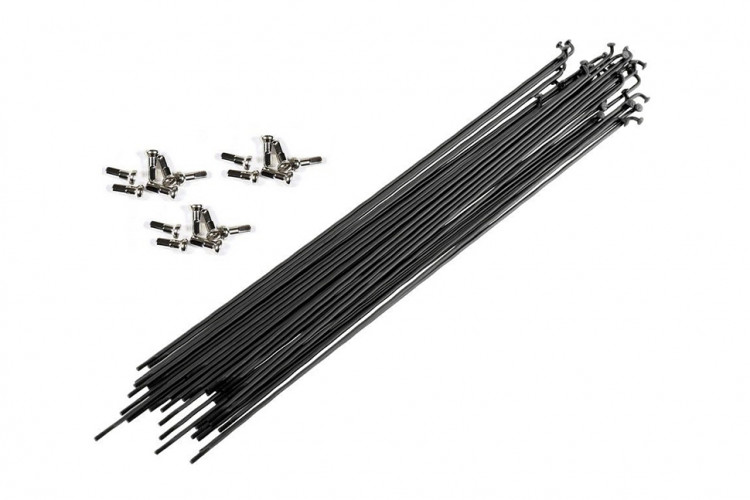 Набір спиць CSC BNB S14G 272MM з ніпелем 100PC, чорний