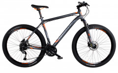 Велосипед Comanche Hurricane 27 17.5", сірий-помаранчевий