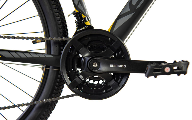 Велосипед Comanche Prairie 27 Disc 1.2 16", сірий-жовтий