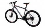 Велосипед Comanche Hurricane 27 19", сірий-помаранчевий