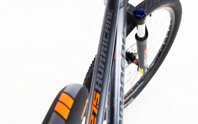 Велосипед Comanche Hurricane 27 19", сірий-помаранчевий