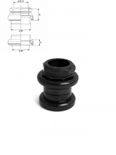 Рульова колонка Tange Seiki ID-SE36, чорний