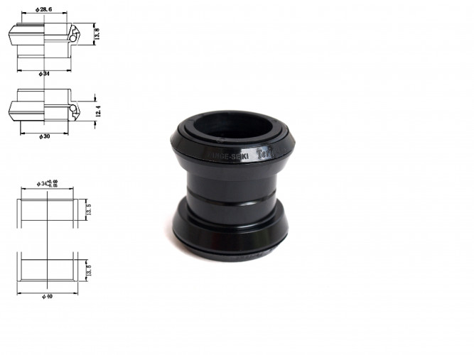 Рульова колонка Tange Seiki TG-8, чорний