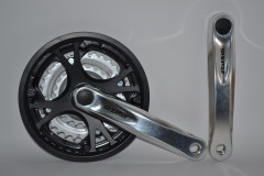 Шатун SR Suntour CW14 XCC T202 ABIBG 175MM 44/32/22T, сріблястий