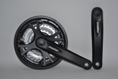 Шатун SR Suntour CW14 XCC T202 PBIBG 175MM 42/32/22T, чорний