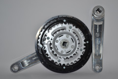 Шатун SR Suntour CW14 XCC T208 ABIBG 175MM 48/38/28T, сріблястий