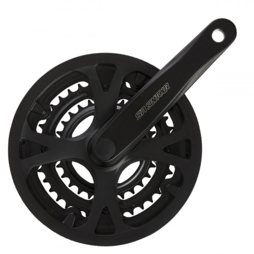 Шатун SR Suntour CW14 XCC T208 PBIBG 175MM 48/38/28T, чорний
