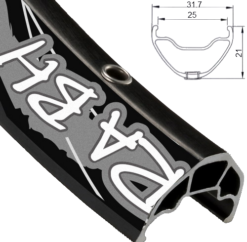 Обід Alex Rims Supra BH AV 32H 27.5", чорний