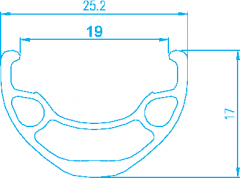 Обід Alex Rims MD19 AV 32H 26", чорний