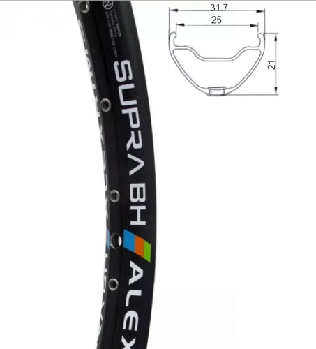 Обід Alex Rims Supra BH AV 32H 26", чорний