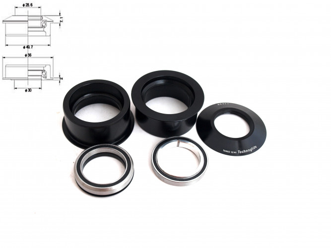 Рульова колонка Tange Seiki ZSR, чорний