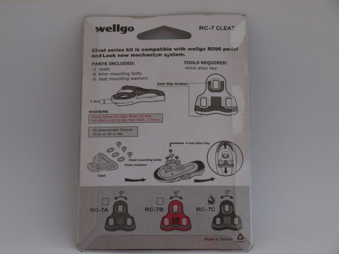 Шипи для веловзуття Wellgo RC-7С, чорний