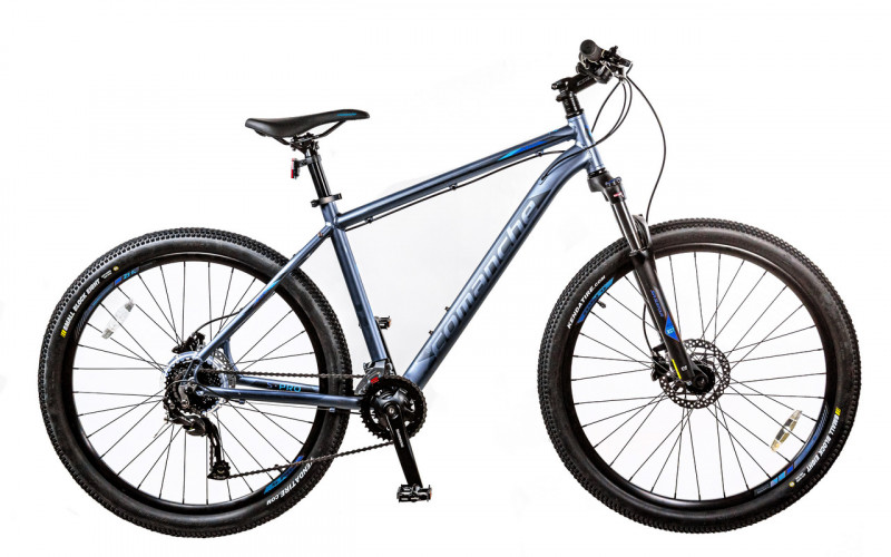 Велосипед Comanche Tomahawk 27 S-PRO 19", сірий-синій
