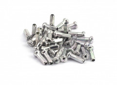 Набір ніпелів Pillar Alan 14G 14MM 36PC, сріблястий