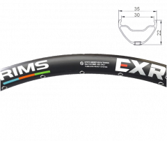 Обід Alex Rims EXR30 FV 32H 27.5", чорний
