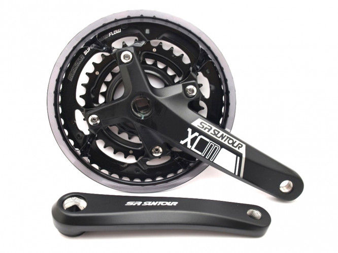 Шатун SR Suntour CW15 XCM T414 PBSG 170MM 44/32/22T, чорний