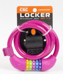 Замок кодовий CSC Locker DGT 12/12, рожевий