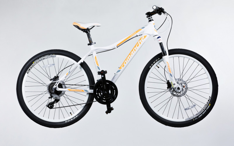 Велосипед Comanche Orinoco L Comp 19", білий-жовтий