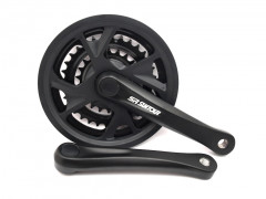 Шатун SR Suntour CW13 XR172N PBIBG 170MM 42/32/22T, чорний