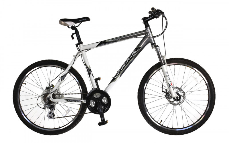 Велосипед Comanche Niagara Disc 20.5", серебристый-белый