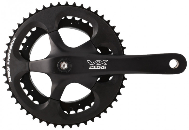 Шатун SR Suntour CW16 VX PD PBBG 170MM 53/39T, чорний