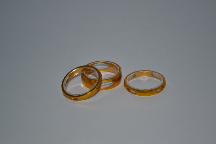 Кільце проставочне набор Token TKD1221 5/5/10MM, золотий