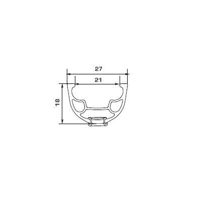 Обід Alex Rims DP21 SSE AV 32H 700C, білий