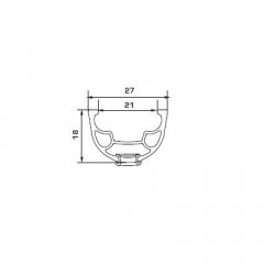 Обід Alex Rims DP21 SSE AV 32H 700C, білий